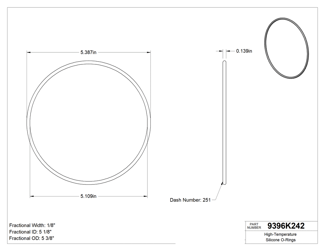 Technical drawing - 9396K242